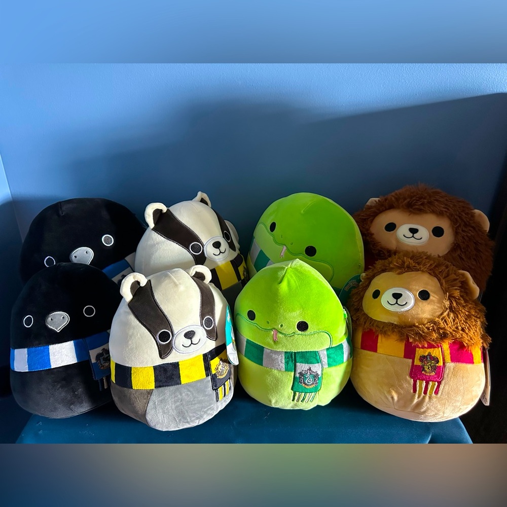 Squishmallow Harry Potter Hogwarts Houses NWT Bundle